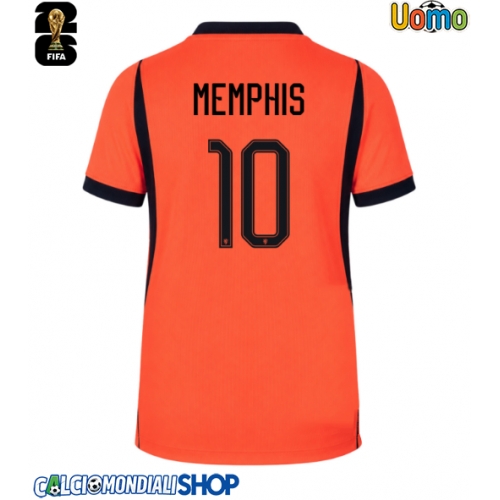 Maglie da calcio Paesi Bassi Memphis Depay #10 Prima Maglia Mondiali 2026  Manica Corta